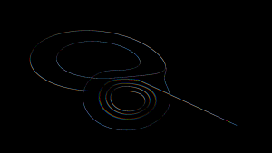 Screenshot of 3D Lorenz Attractor Screensaver